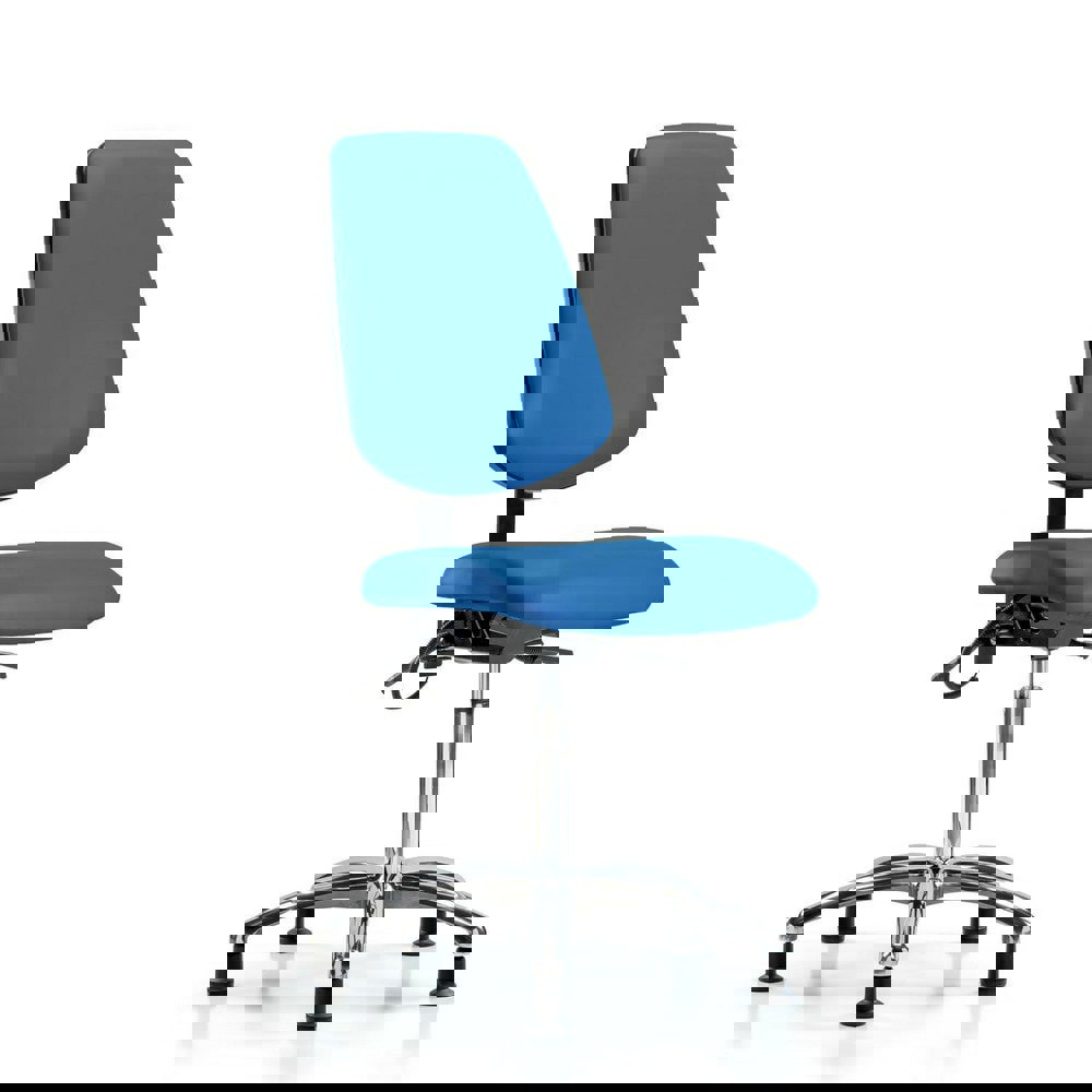 Task Chair: ESD Vinyl, Blue